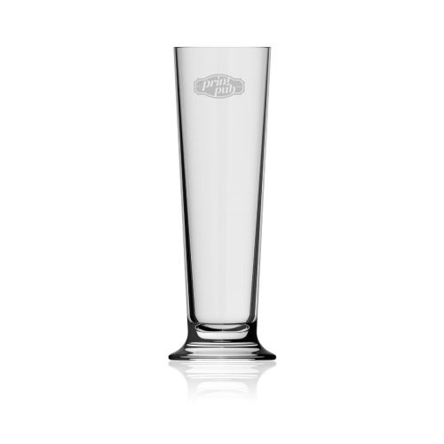Bierglas Stange 33 cl. met gegraveerd PrintPub-logo op het voorpaneel