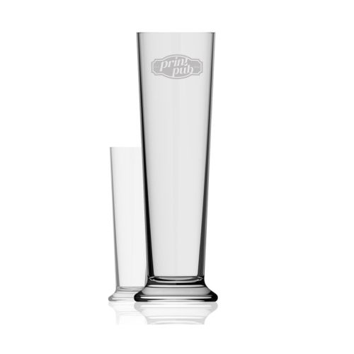 Bierglas Stange XXL 2,0 liter glas met gegraveerd PrintPub-logo op het voorpaneel