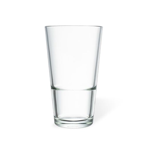 Bierglas Vaasje stapel 25 cl. van transparant glas in vooraanzicht zonder bedrukking