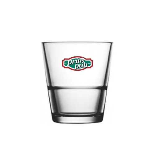 Borrelglas Stapel Grande S 7,2 cl. met meerkleurig PrintPub-logo op voorzijde, gedrukt op glad glasoppervlak. Borrelglas Stapel Grande S 7,2 cl. met meerkleurig PrintPub-logo op voorzijde, gedrukt op glad glasoppervlak.