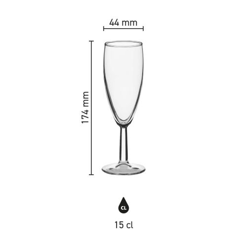 Infographic met gedetailleerde afmetingen van de Brasserie champagneflute 15 cl. inclusief hoogte en kelkdiameter. Infographic met gedetailleerde afmetingen van de Brasserie champagneflute 15 cl. inclusief hoogte en kelkdiameter.