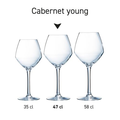 Multiple glasses from the Cabernet young series presented together as a product collection. Multiple glasses from the Cabernet young series presented together as a product collection.