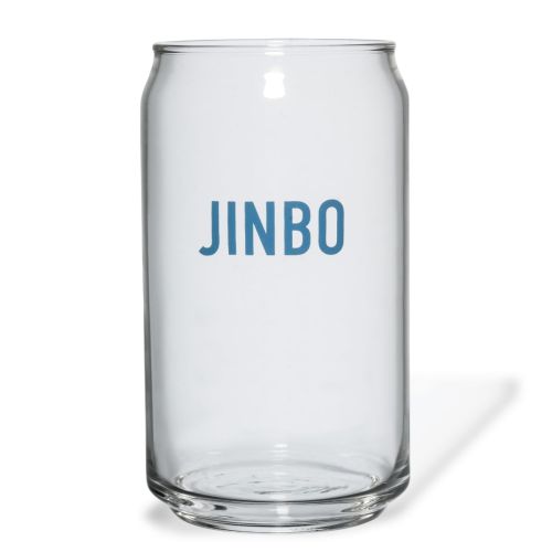 48 cl glass with a single-colour Jinbo logo on the front panel