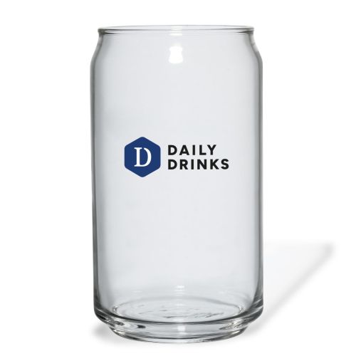 48 cl glass with a multicoloured DailyDrinks logo on the front panel