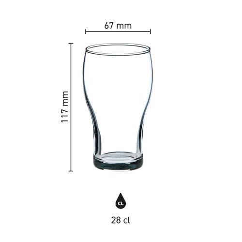 Infographic met maatvoering van het Cola Groot 28 cl. glas, inclusief hoogte en diameter. Infographic met maatvoering van het Cola Groot 28 cl. glas, inclusief hoogte en diameter.