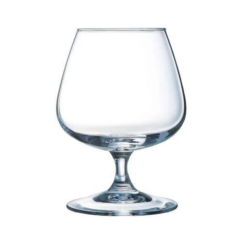 Vooraanzicht van helder Degustation likeurglas 41 cl. van transparant glas.
