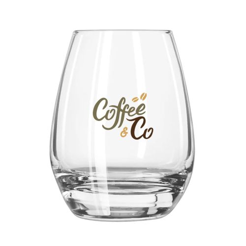 Esprit Tumbler glass 33 cl. printed with multicoloured CoffeeCo logo on the front surface of the glass. Esprit Tumbler glass 33 cl. printed with multicoloured CoffeeCo logo on the front surface of the glass.