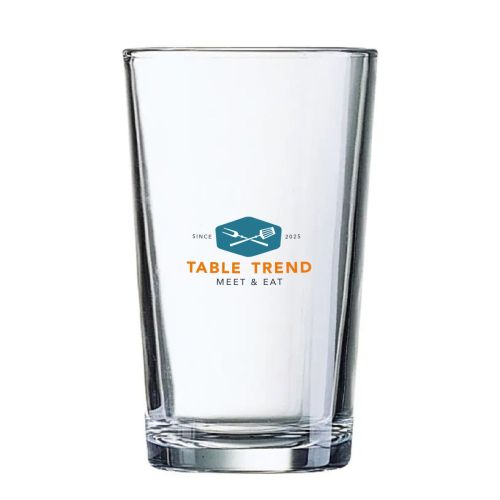 Glas Conique 57 cl. bedrukt met meerkleurig TableTrend-logo op het voorvlak van het glas. Glas Conique 57 cl. bedrukt met meerkleurig TableTrend-logo op het voorvlak van het glas.