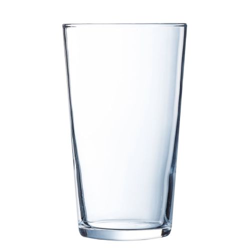 Transparent Glass Conique 64 cl. in straight front view, cylindrical glass without content. Transparent Glass Conique 64 cl. in straight front view, cylindrical glass without content.
