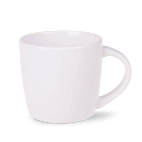 Front view of Handy mug white 30 cl. porcelain with straight sides and smooth, shiny surface. Front view of Handy mug white 30 cl. porcelain with straight sides and smooth, shiny surface.