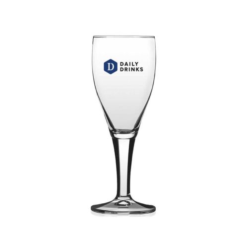 Harzer Pokal 20 cl tapmaat glas met meerkleurig DailyDrinks-logo op het voorpaneel