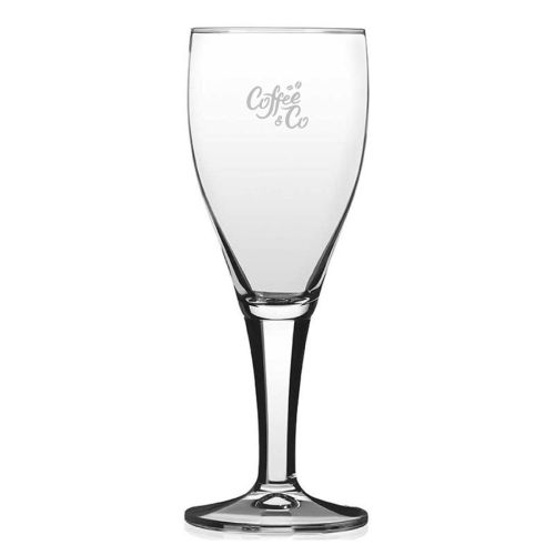 Harzer Pokal 30 cl tapmaat glas met gegraveerd CoffeeCo-logo op het voorpaneel