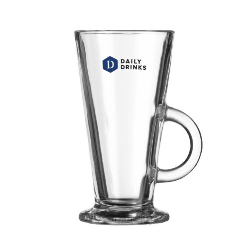 Irisch Coffee Acapulco 28 cl glas met meerkleurig DailyDrinks-logo op het voorpaneel