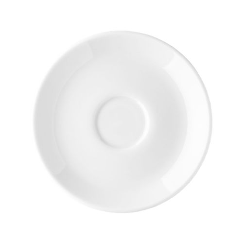 Isabelle Cappuccino Schotel 16 cm porselein, vooraanzicht zonder bedrukking