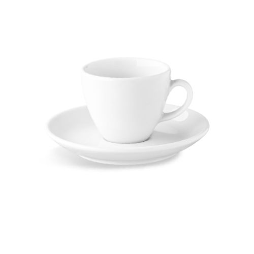 Isabelle Espresso 8 cl set porselein, kop en schotel, vooraanzicht zonder bedrukking