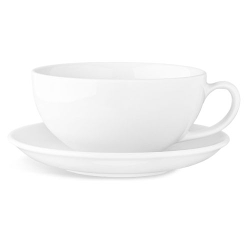 Isabelle Latte 35 cl. set van porselein, kop en schotel, vooraanzicht zonder bedrukking