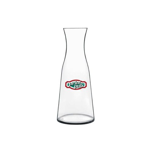 Atelier carafe 0.25 litre made of glass with multicoloured PrintPub logo printed on the front view. Atelier carafe 0.25 litre made of glass with multicoloured PrintPub logo printed on the front view.
