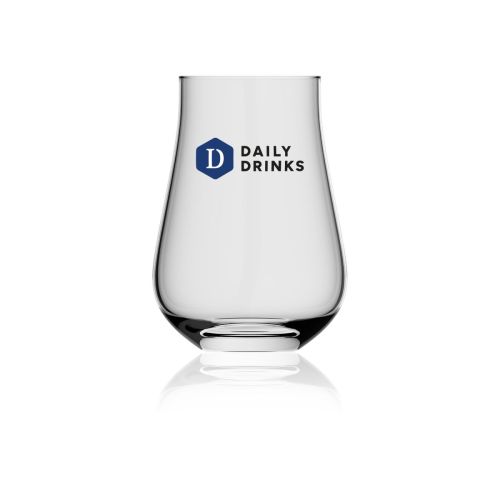 Lauren Glas 20 cl. glas met meerkleurig DailyDrinks-logo op het voorpaneel