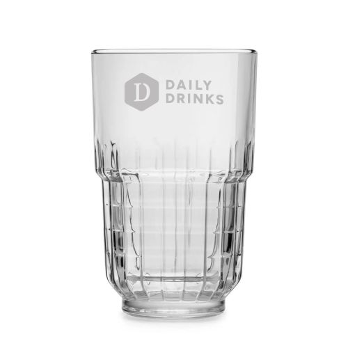 Longdrink Tarq 35 cl. with the DailyDrinks logo engraved on the front