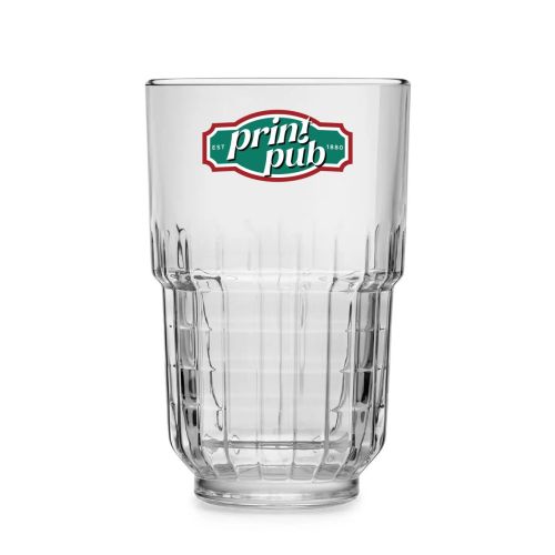 Longdrink Tarq 35 cl. with a multicoloured PrintPub logo on the front