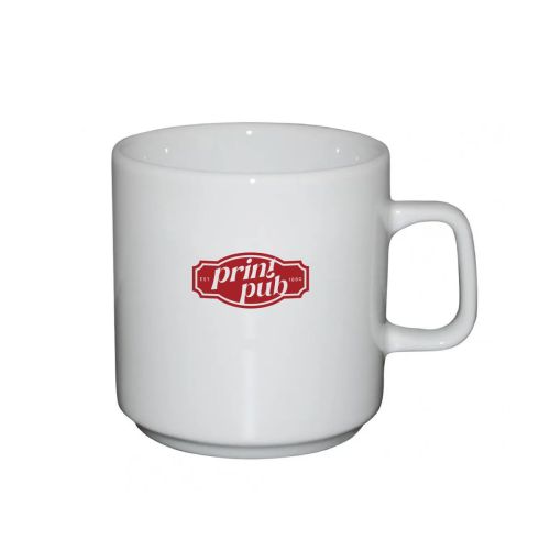 Margot mug 20 cl porcelain with unicolour PrintPub logo on front panel