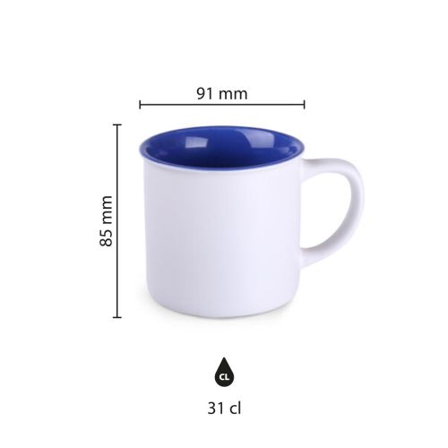 Infographic shows product dimensions of Mug Loft Pure 31 cl ceramic, including height and diameter. Infographic shows product dimensions of Mug Loft Pure 31 cl ceramic, including height and diameter.