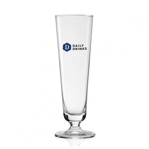 Munster Tulpe 25 cl tapmaat glas met meerkleurig DailyDrinks-logo op het voorpaneel