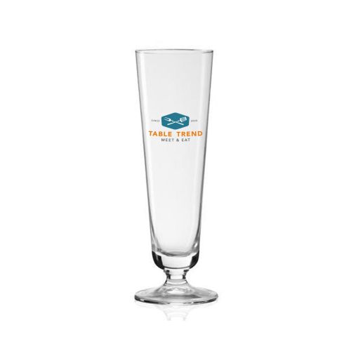 Munster Tulpe 30 cl tapmaat glas met meerkleurig TableTrend-logo op het voorpaneel