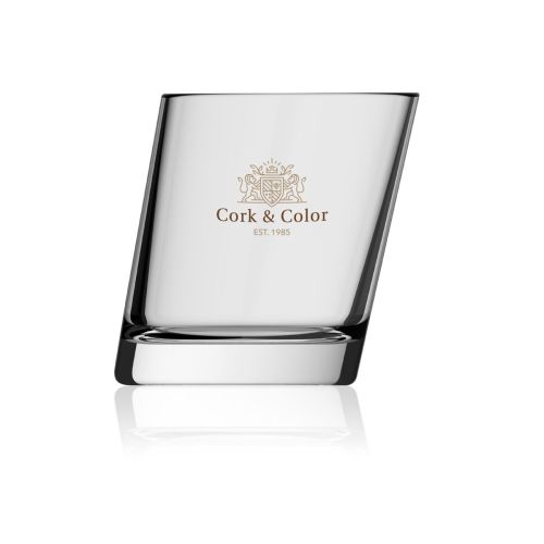 Pisa Glas 35 cl. met meerkleurig CorkColor-logo op het voorpaneel
