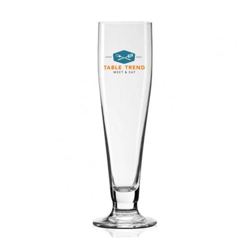 Prelude Tulpe 30 cl tapmaat glas met meerkleurig TableTrend-logo op het voorpaneel