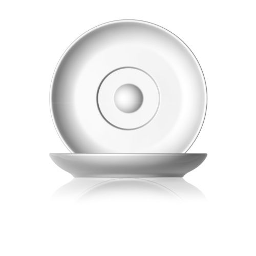 Pura Cappuccino Schotel 16 cm met bedrukking