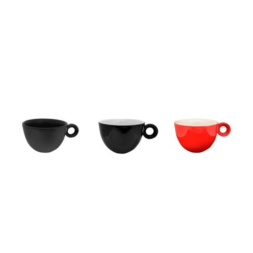 Rondo Cappuccino cups 20 cl. porcelain in various colours shown in overview photo. Rondo Cappuccino cups 20 cl. porcelain in various colours shown in overview photo.