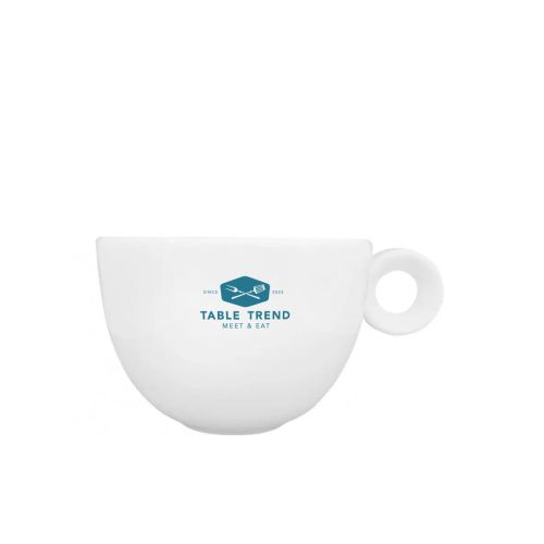 Rondo Coffee cup 15 cl. made of porcelain with Tabletrend logo printed in one colour on the front.