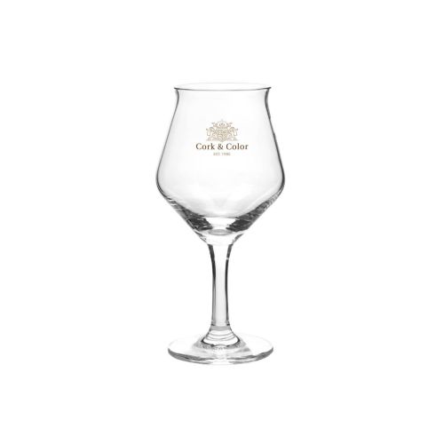 Sommelier Kelch 20 cl tapmaat glas met meerkleurig CorkColor-logo op het voorpaneel