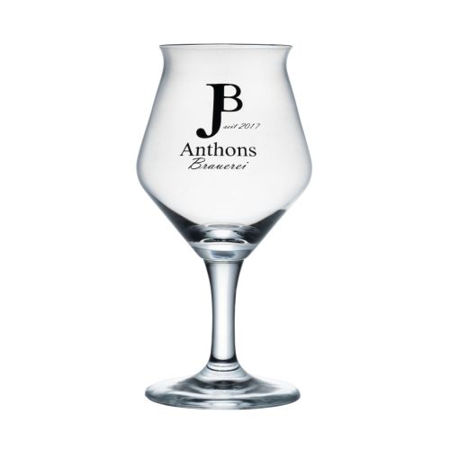 Sommelier Kelch Ritzenhoff 30 cl pouring glass with the JB Anthons logo engraved on the front
