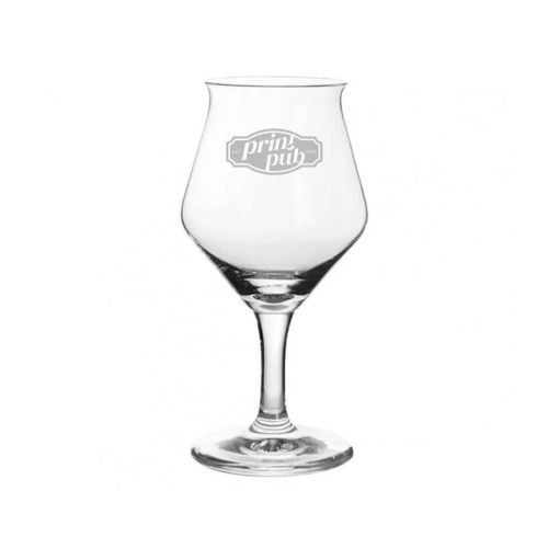 Sommelier Kelch Ritzenhoff laag 30 cl tapmaat glas met gegraveerd PrintPub-logo op het voorpaneel