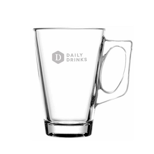 Theeglas Vela 38 cl glas met gegraveerd DailyDrinks-logo op het voorpaneel