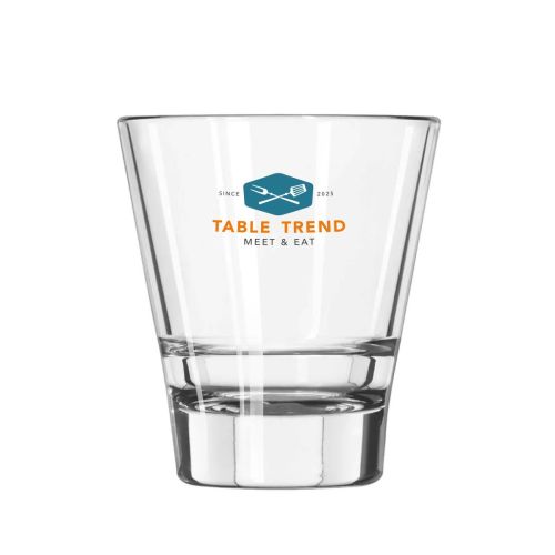 Front of the Tumbler Libbey Endeavor 26 cl. features multi-coloured printed TableTrend logo.