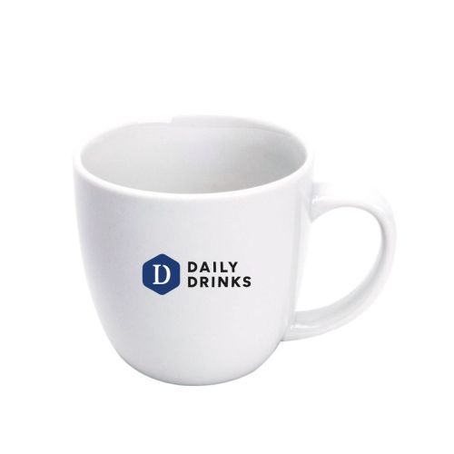 Porseleinen Uno mok 29 cl met meerkleurig DailyDrinks-logo op de voorzijde geprint. Porseleinen Uno mok 29 cl met meerkleurig DailyDrinks-logo op de voorzijde geprint.