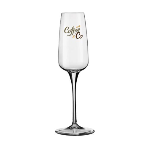 Aurum Rocco Bormioli Champagne flute 23 cl. with print