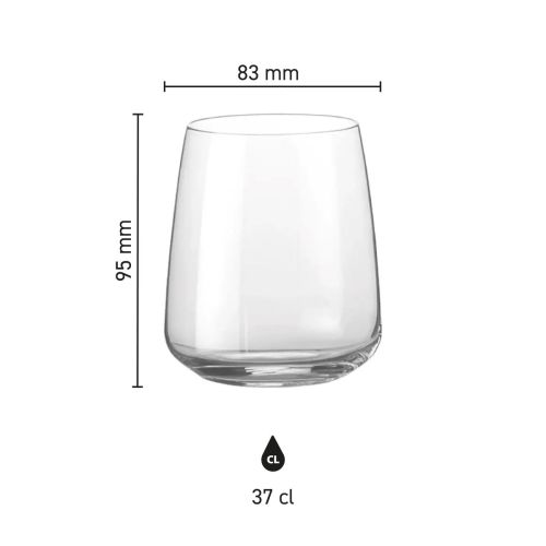 Aurum Rocco Bormioli Tumbler Waterglas 37 cl. bedrukken