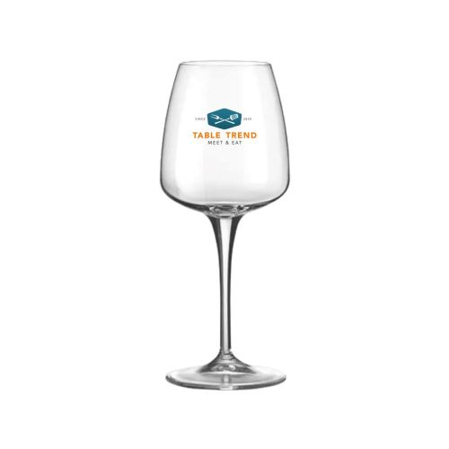 Aurum Rocco Bormioli Wine glass 35 cl. with print