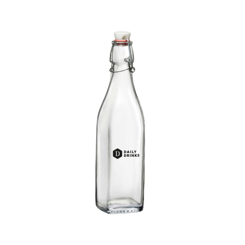 Beugelfles Vierkant Swing 0,25 liter bedrukken