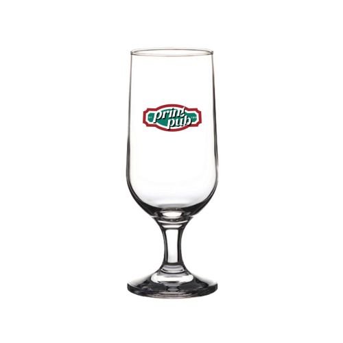 Voorzijde van Capri bierglas 35 cl.. bedrukt met meerkleurig PrintPub-logo op glasoppervlak. Voorzijde van Capri bierglas 35 cl.. bedrukt met meerkleurig PrintPub-logo op glasoppervlak.