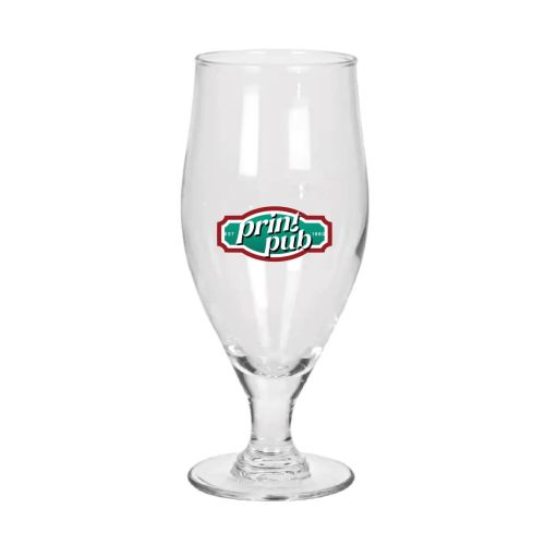 Full-colour printed PrintPub logo on Cervoise beer glass 38 cl, clear glass in front image. Full-colour printed PrintPub logo on Cervoise beer glass 38 cl, clear glass in front image.