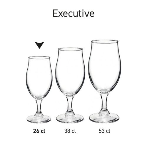Set van meerdere Bierglazen Executive in rij gepresenteerd, tonen variaties binnen dezelfde glasserie. Set van meerdere Bierglazen Executive in rij gepresenteerd, tonen variaties binnen dezelfde glasserie.
