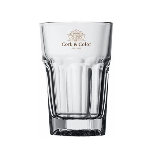 Beer glass Hoegaarden 29 cl. with colourful CorkColor printing on the front. Beer glass Hoegaarden 29 cl. with colourful CorkColor printing on the front.