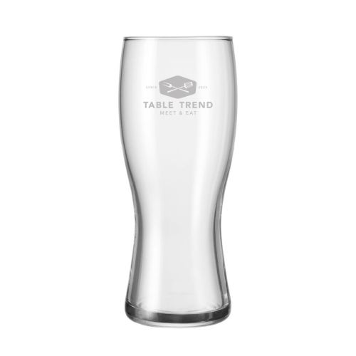 Beer glass Koblenz 30 cl with engraved TableTrend logo visible on front view. Beer glass Koblenz 30 cl with engraved TableTrend logo visible on front view.