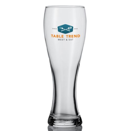 Beer glass Pantheon 50 cl. tap size with print Beer glass Pantheon 50 cl. tap size with print
