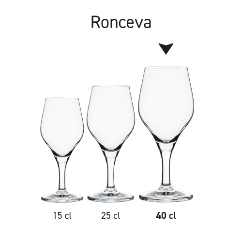 Series of Ronceva beer glasses on 40 cl base presented as a product line. Series of Ronceva beer glasses on 40 cl base presented as a product line.